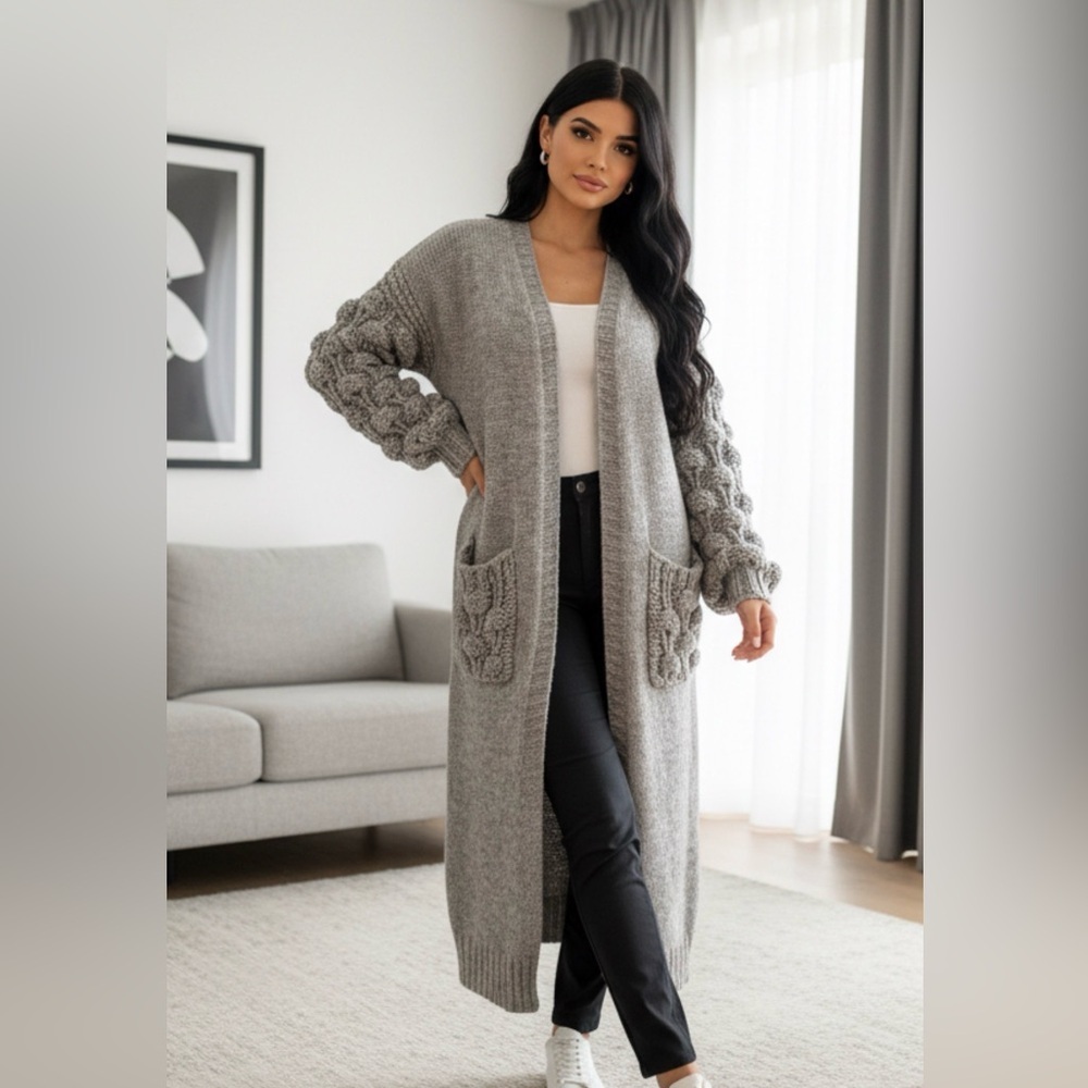 Cozy Heather Gray Women's Cardigan
